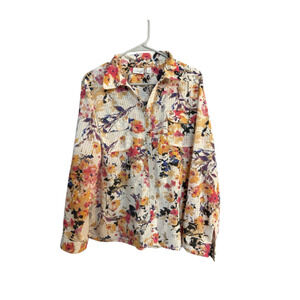 Kim Rogers Floral PXL Blouse100% Polyester